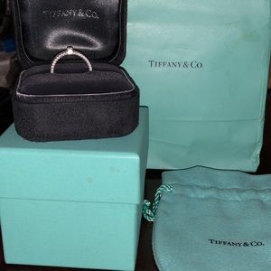 Tiffany somerset ring with Tiffany diamonds